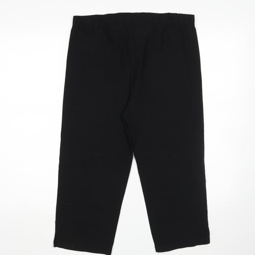 Preworn Womens Black   Cropped Trousers Size M L20 in
