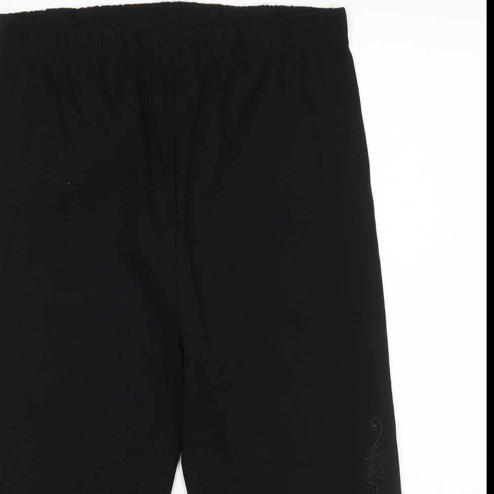 Preworn Womens Black   Cropped Trousers Size M L20 in