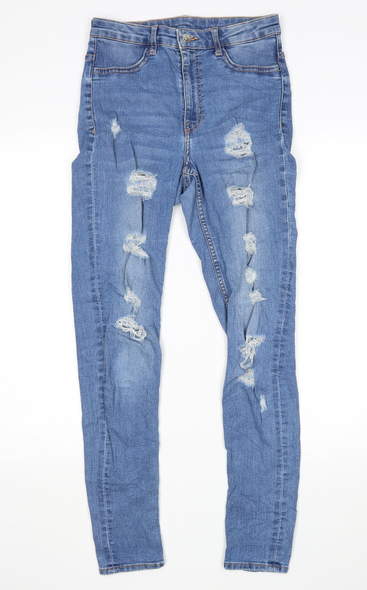 H&M Womens Blue   Skinny Jeans Size 10 L29 in