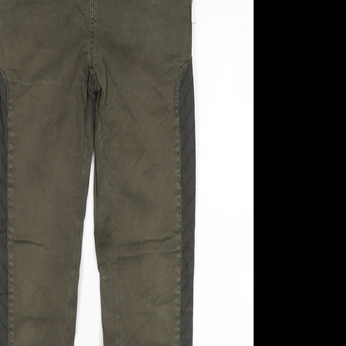 Pull&Bear Womens Green   Skinny Jeans Size 6 L28 in