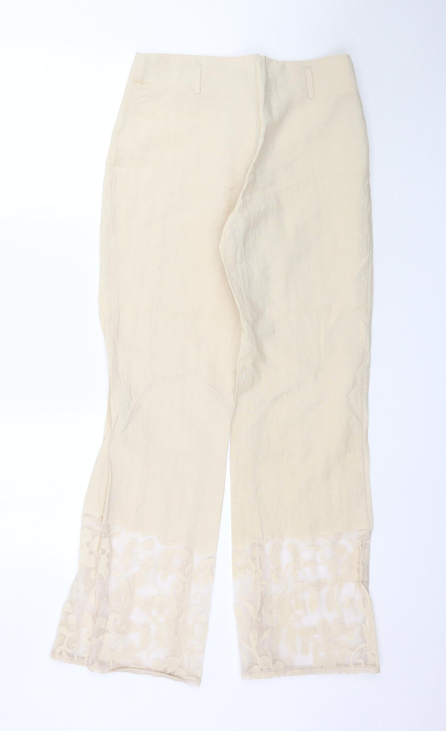 Ring Womens Ivory   Trousers  Size L L31 in