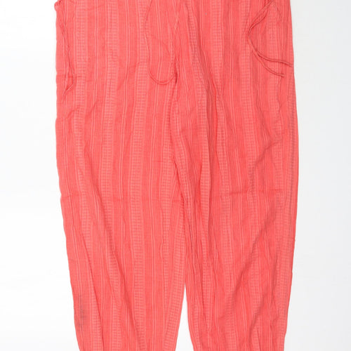 Soaked in Luxury Womens Pink   Trousers  Size XS L30 in - Coral