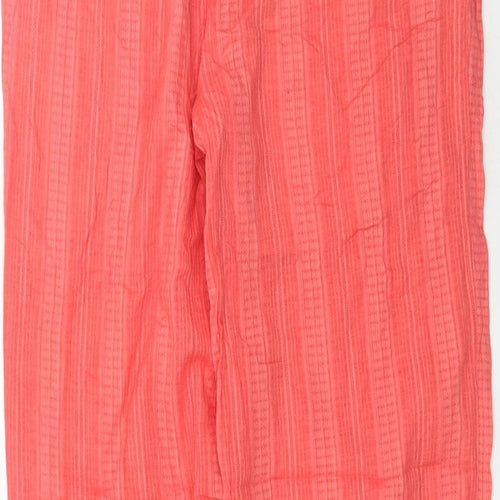 Soaked in Luxury Womens Pink   Trousers  Size XS L30 in - Coral