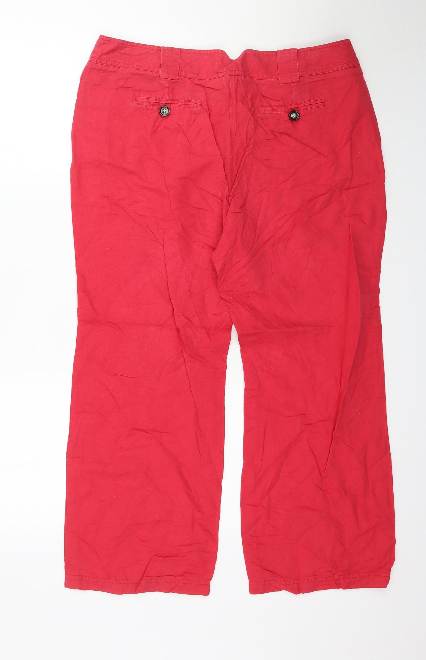 Camaieu Womens Pink   Trousers  Size 16 L27 in