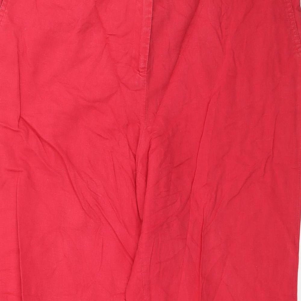 Camaieu Womens Pink   Trousers  Size 16 L27 in