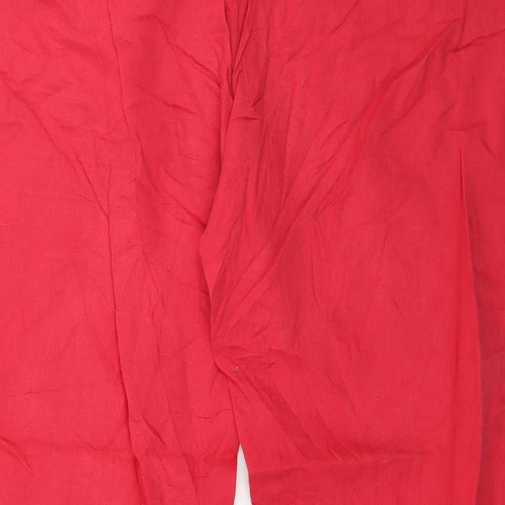 Camaieu Womens Pink   Trousers  Size 16 L27 in