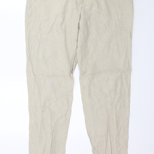 Canda Womens Beige   Trousers  Size 14 L30 in