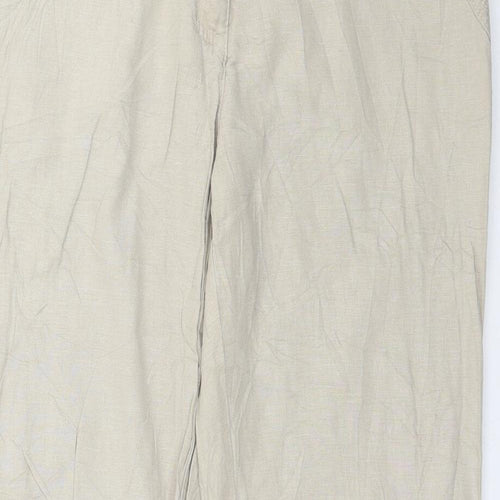 Canda Womens Beige   Trousers  Size 14 L30 in