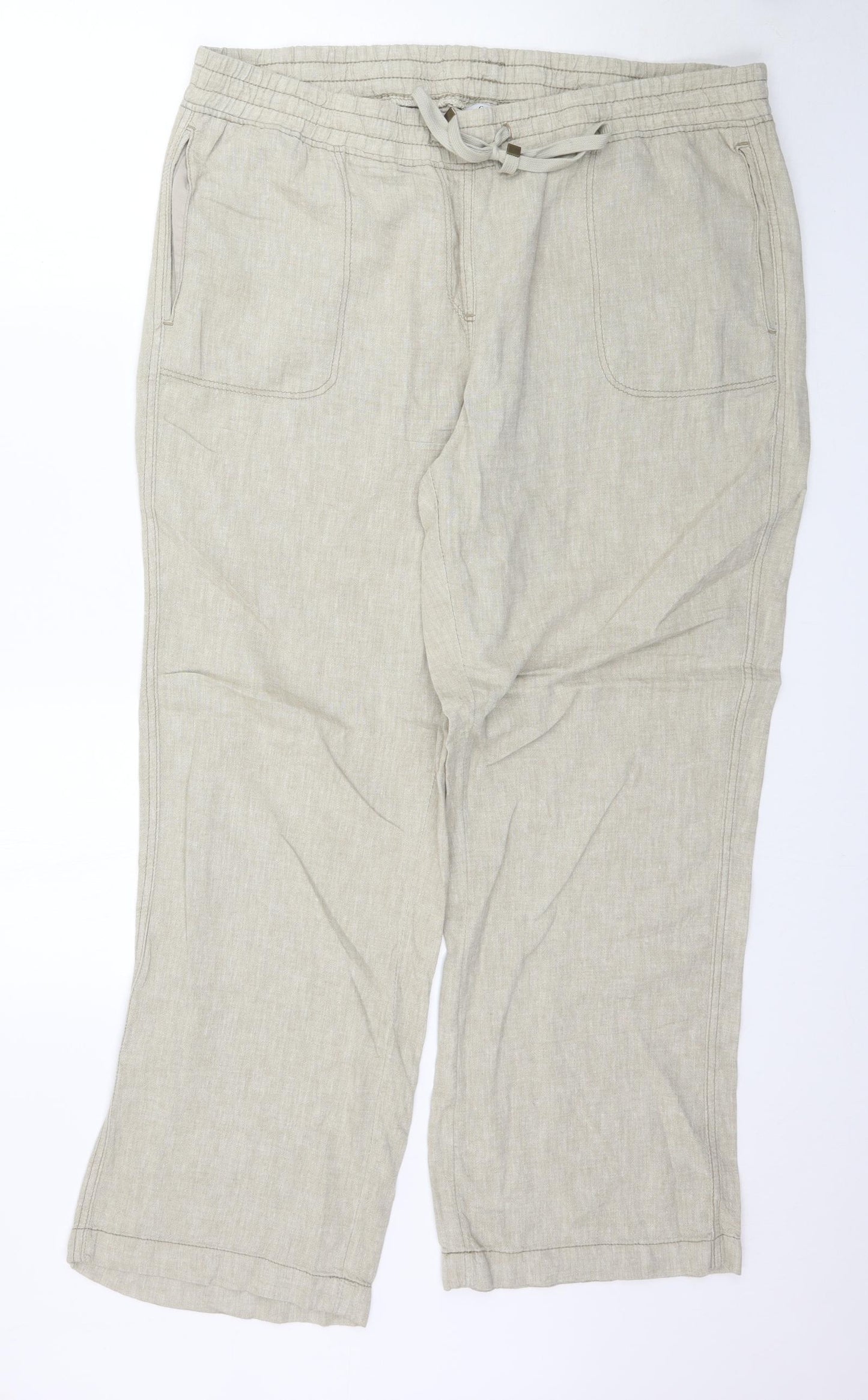 George Womens Beige   Trousers  Size 18 L31 in