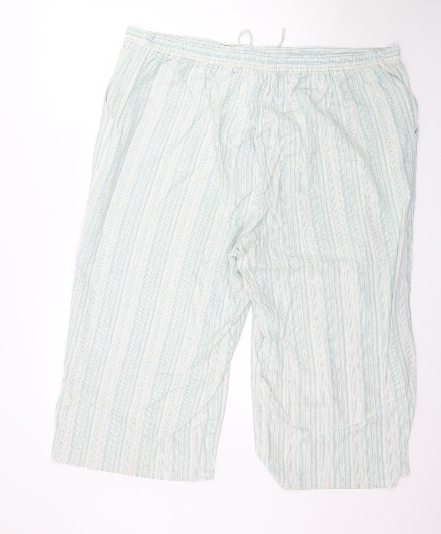 Bonmarché Womens Multicoloured Striped  Trousers  Size 24 L22 in - Culotte