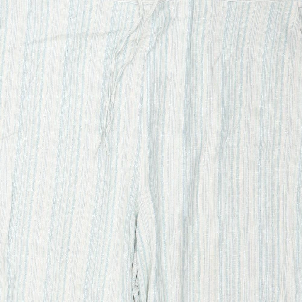 Bonmarché Womens Multicoloured Striped  Trousers  Size 24 L22 in - Culotte