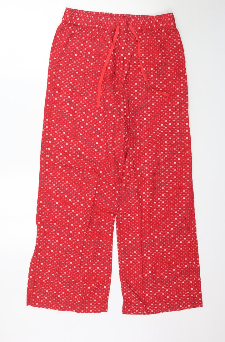 Preworn Womens Pink Floral  Trousers  Size 10 L29 in