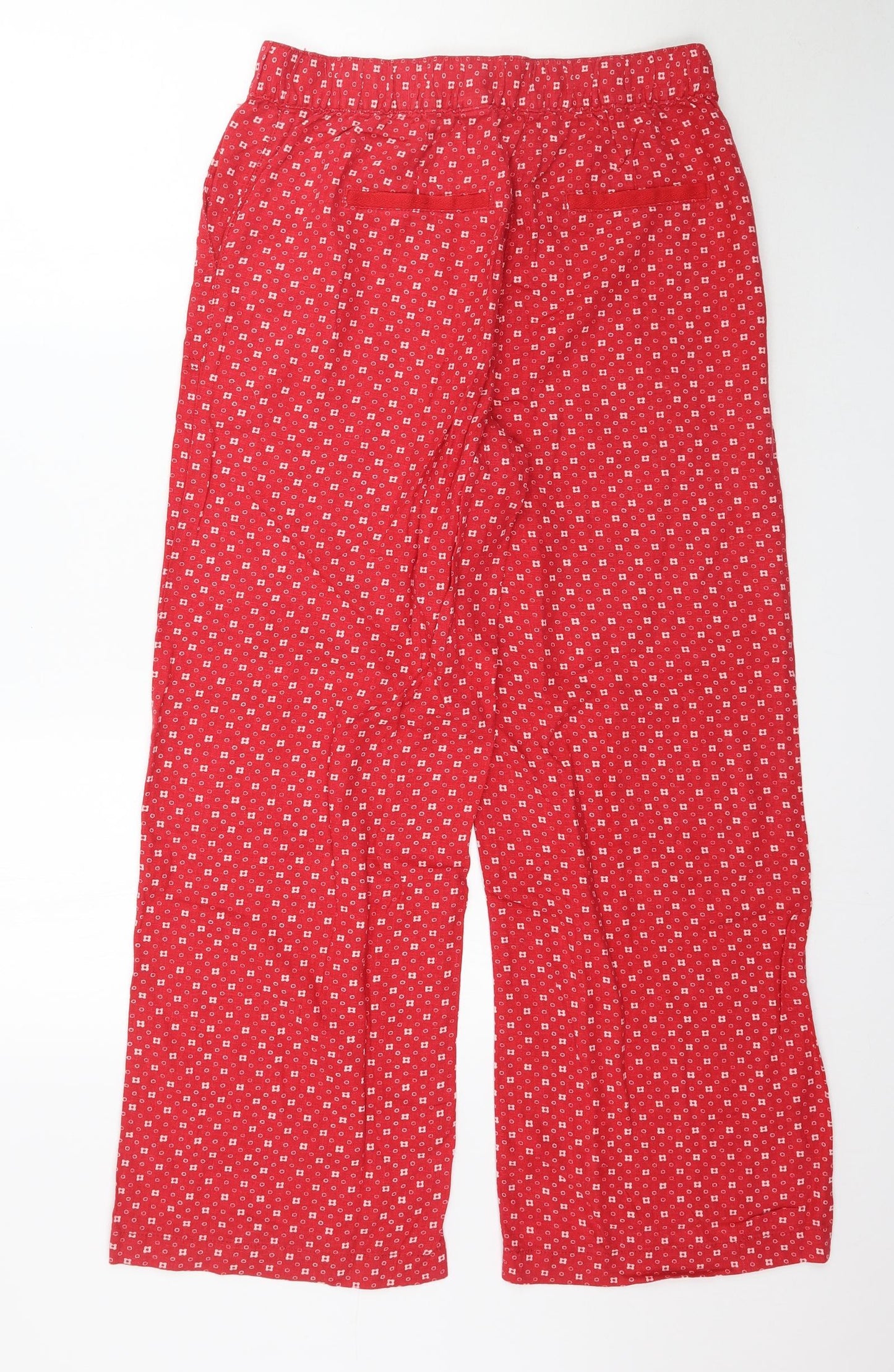 Preworn Womens Pink Floral  Trousers  Size 10 L29 in