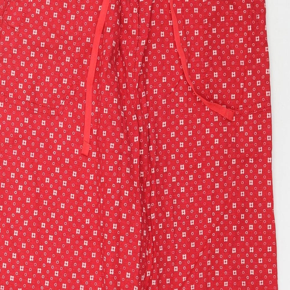 Preworn Womens Pink Floral  Trousers  Size 10 L29 in