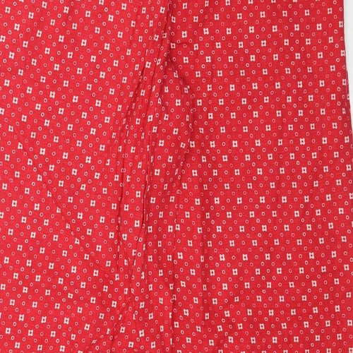 Preworn Womens Pink Floral  Trousers  Size 10 L29 in