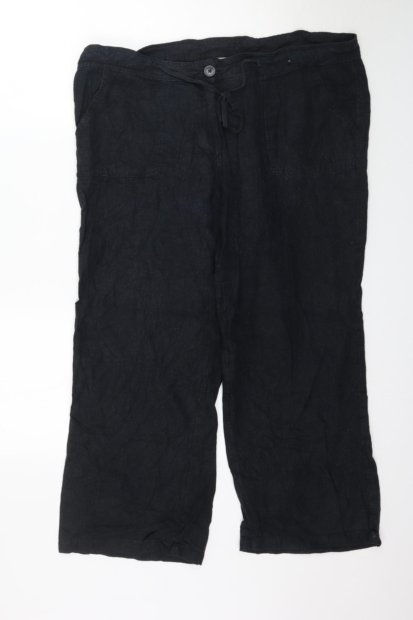 TU Womens Black   Trousers  Size 16 L28 in