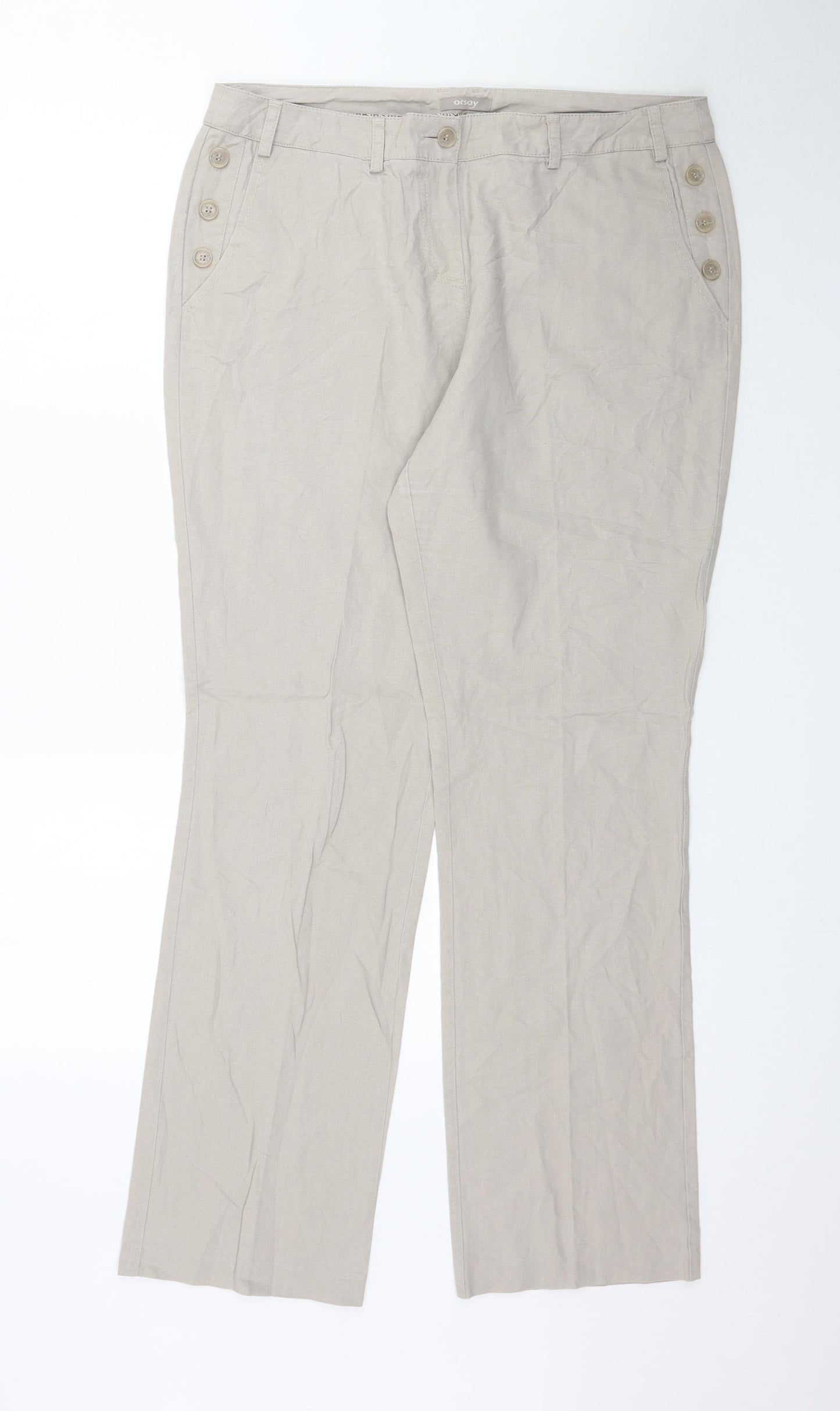 Preworn Womens Grey   Trousers  Size L L32 in