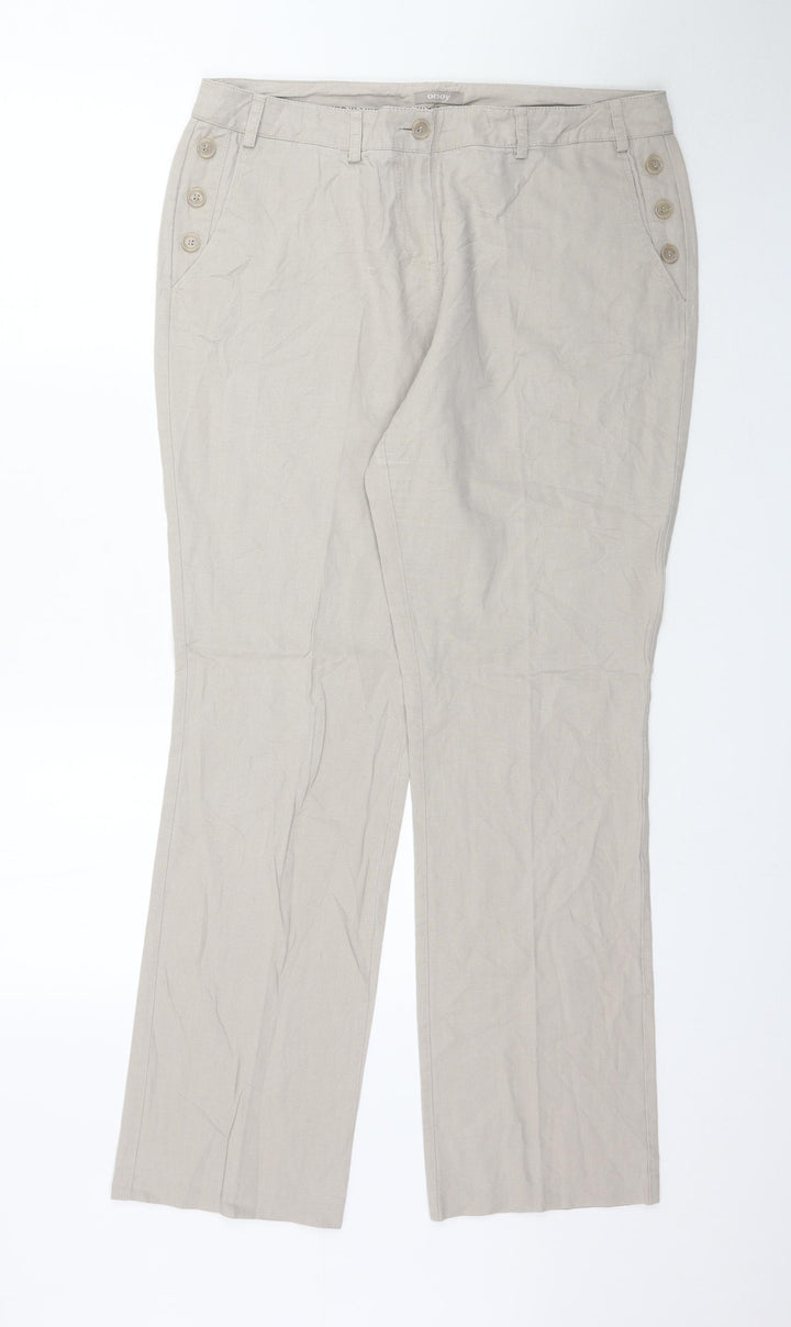 Preworn Womens Grey   Trousers  Size L L32 in