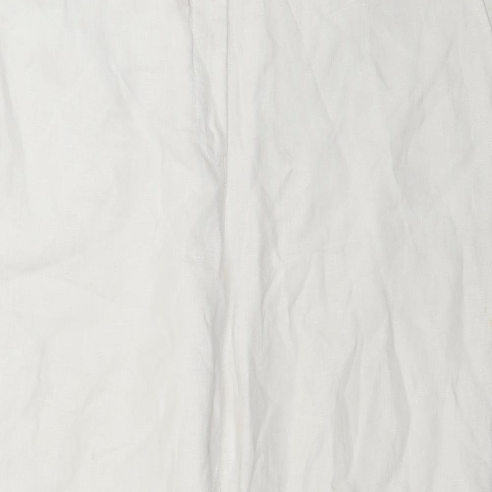 NEXT Womens White   Trousers  Size 16 L25 in