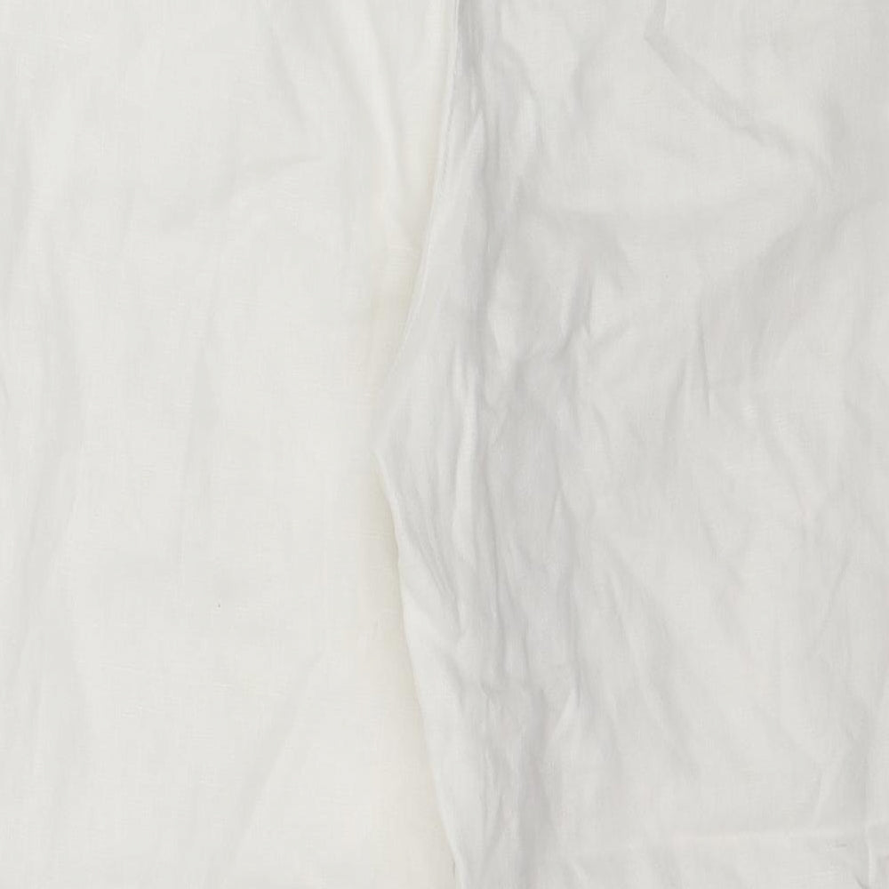 NEXT Womens White   Trousers  Size 16 L25 in