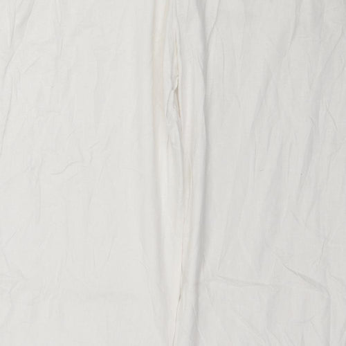 Preworn Womens White   Trousers  Size 16 L29 in