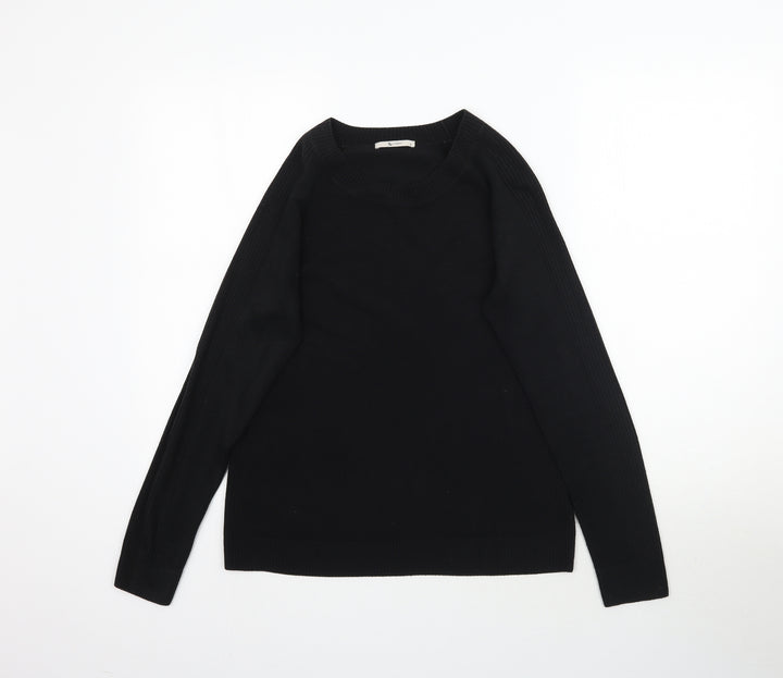 TU Womens Black Knit Pullover Jumper Size 10