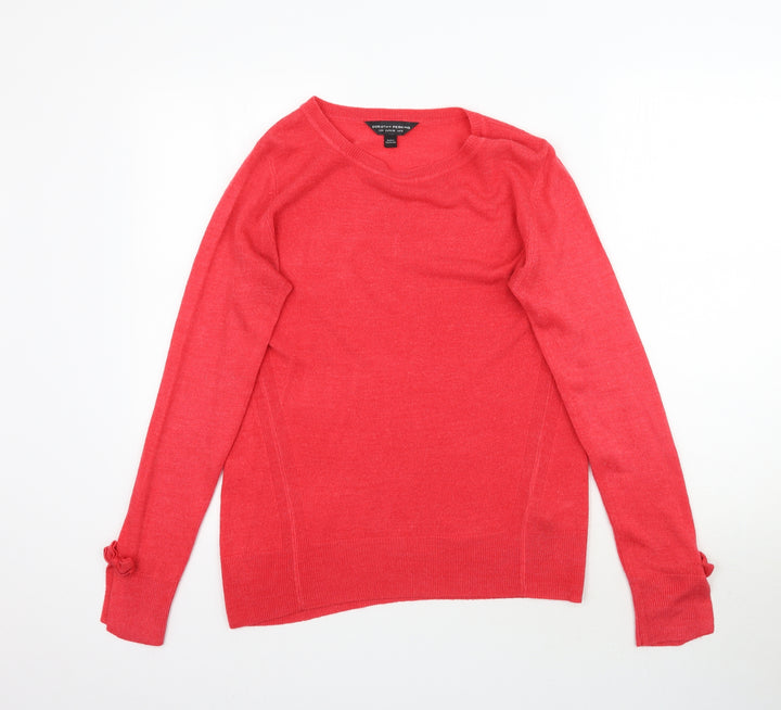Dorothy Perkins Womens Pink  Knit Pullover Jumper Size 10