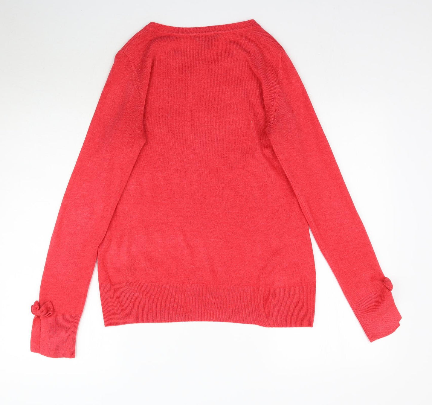 Dorothy Perkins Womens Pink  Knit Pullover Jumper Size 10