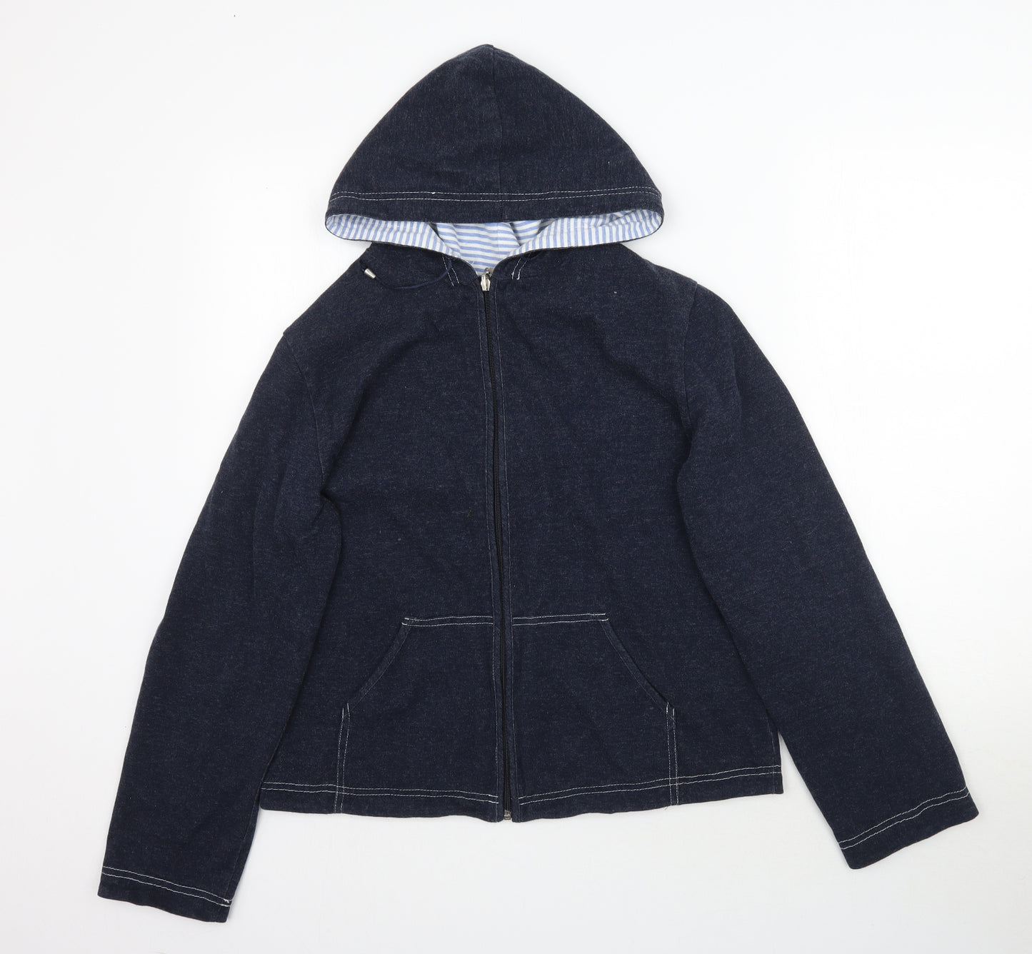 Kaliko Womens Blue   Full Zip Hoodie Size S