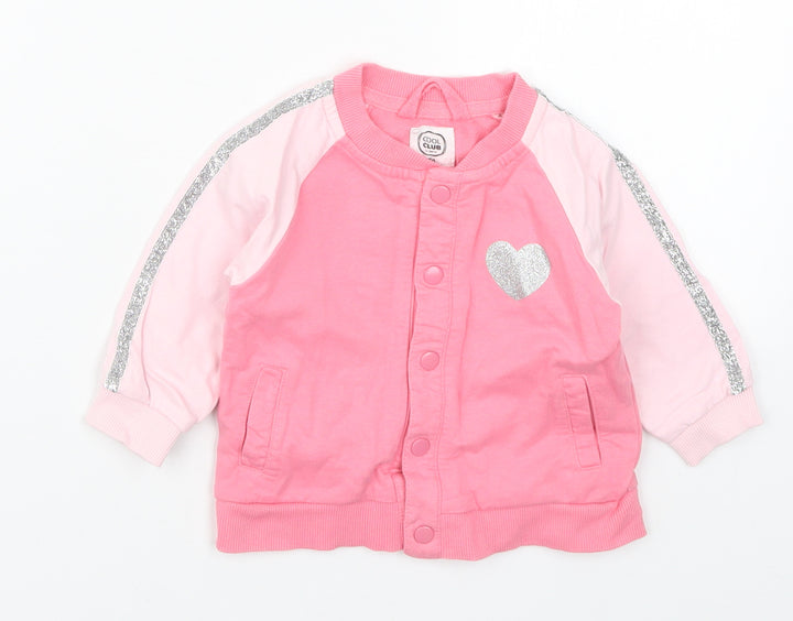 Cool Club Girls Pink Jacket Size 6-9 Months - Love Heart