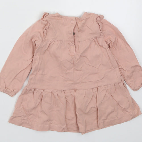 Newbie Girls Pink   Basic T-Shirt Size 6-9 Months