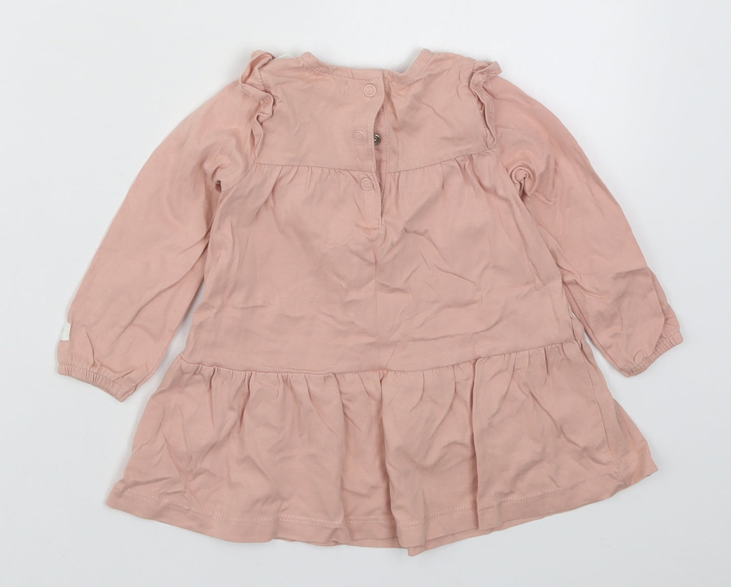 Newbie Girls Pink   Basic T-Shirt Size 6-9 Months