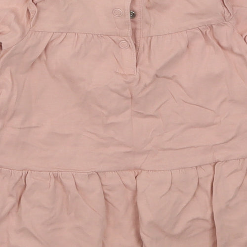 Newbie Girls Pink   Basic T-Shirt Size 6-9 Months