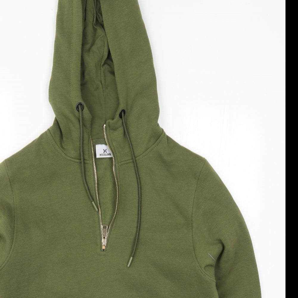 Hiscolumn Mens Green   Pullover Hoodie Size M