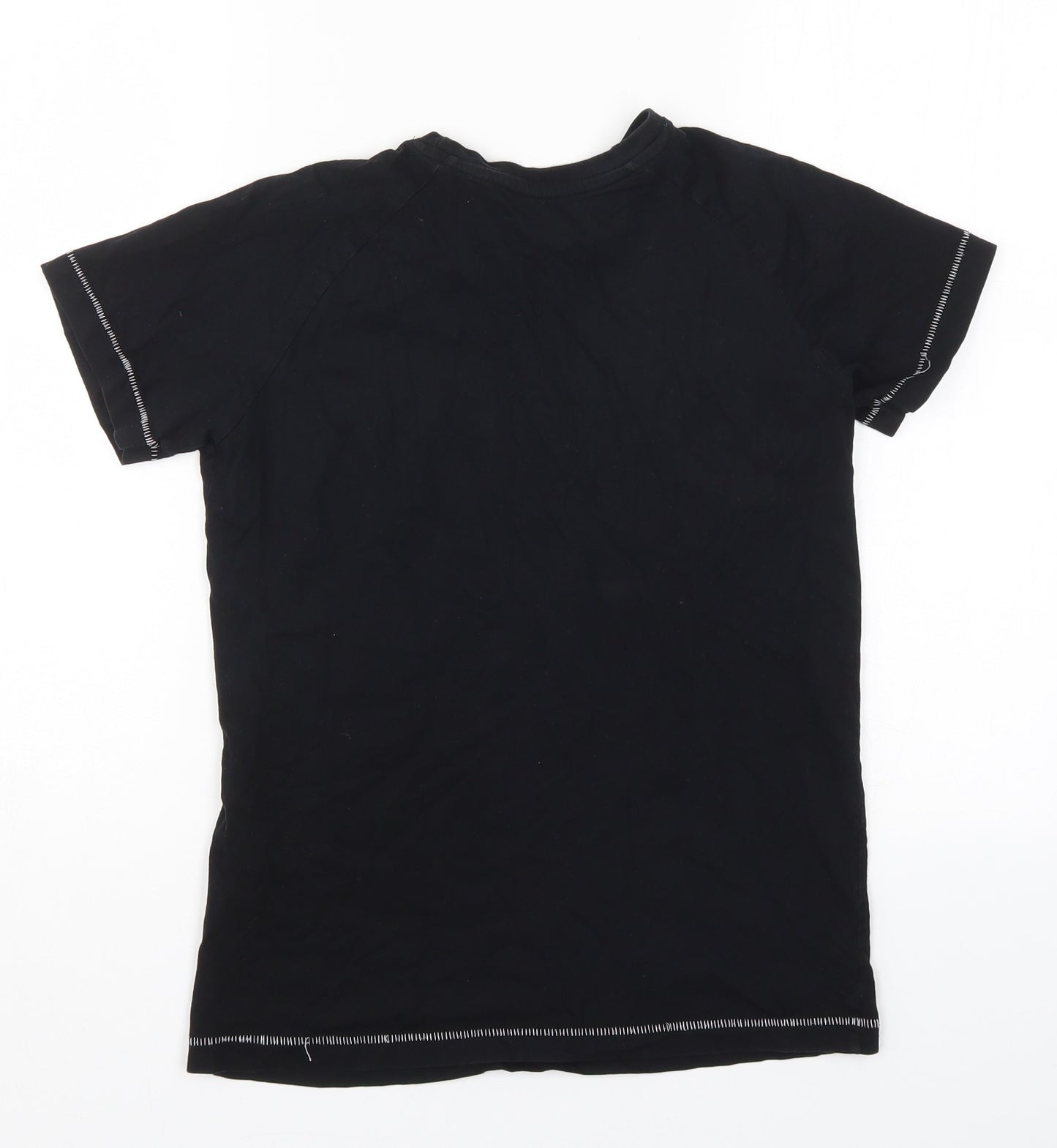 Matalan Boys Black Solid   Pyjama Top Size 13 Years  - Game On