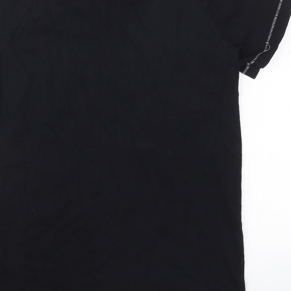 Matalan Boys Black Solid   Pyjama Top Size 13 Years  - Game On