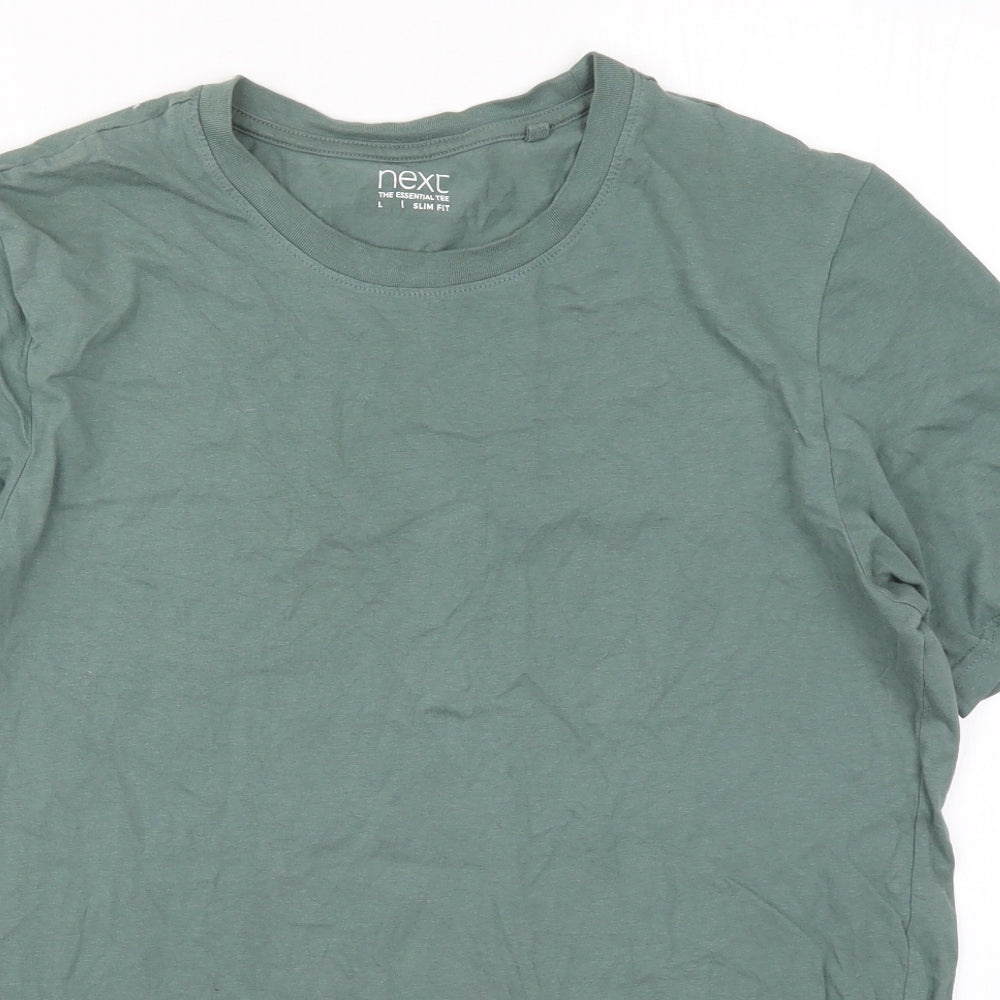 NEXT Mens Green    T-Shirt Size L
