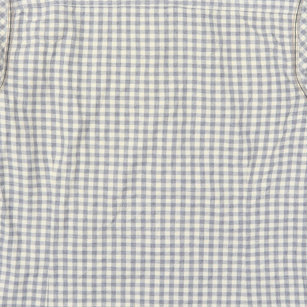 White Stuff Mens Blue Check   Button-Up Size XL