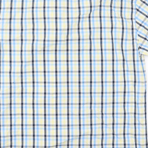 Henri Lloyd Mens Blue Check   Button-Up Size L  - Yellow