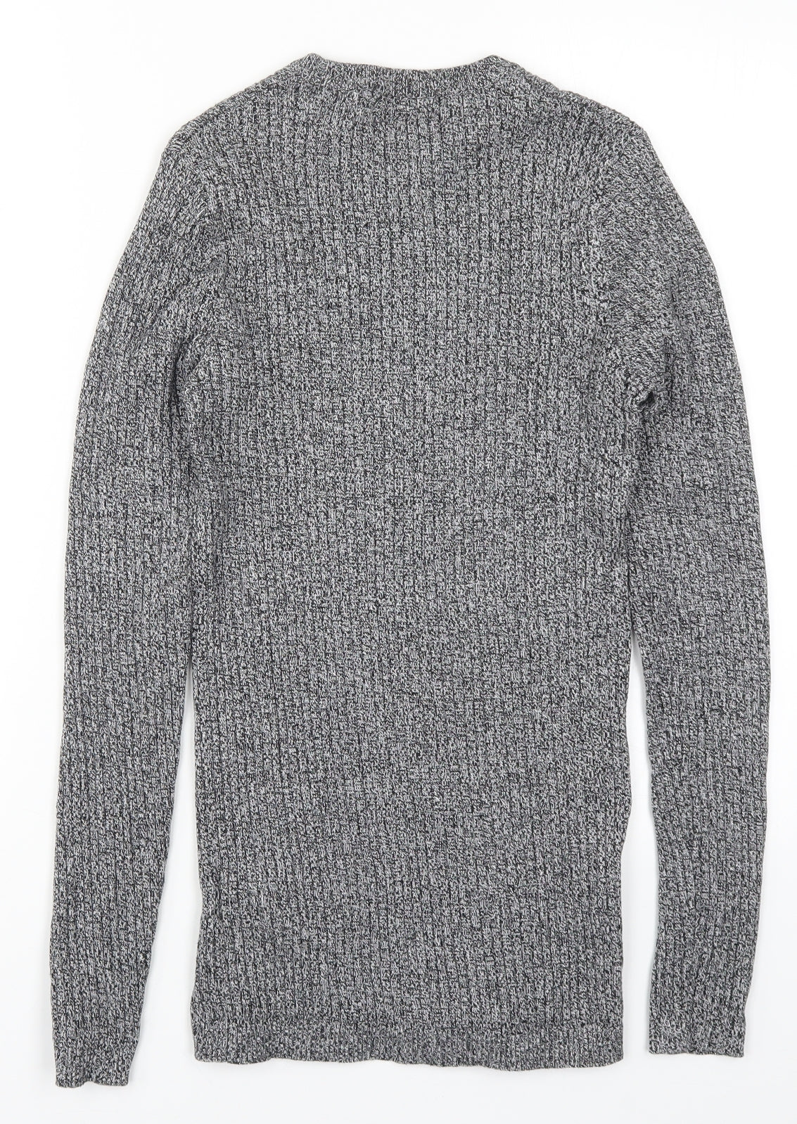 New Look Mens Grey  Knit Pullover Jumper Size XS