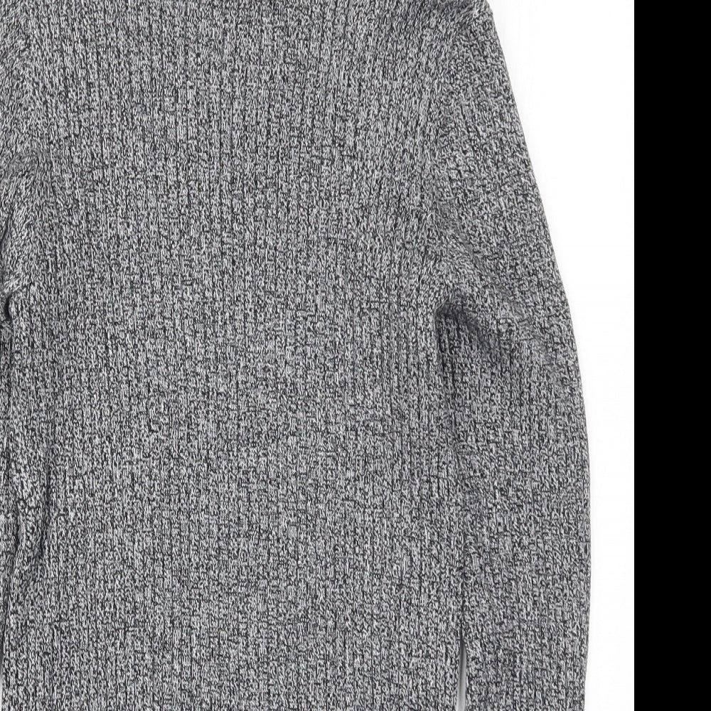 New Look Mens Grey  Knit Pullover Jumper Size XS