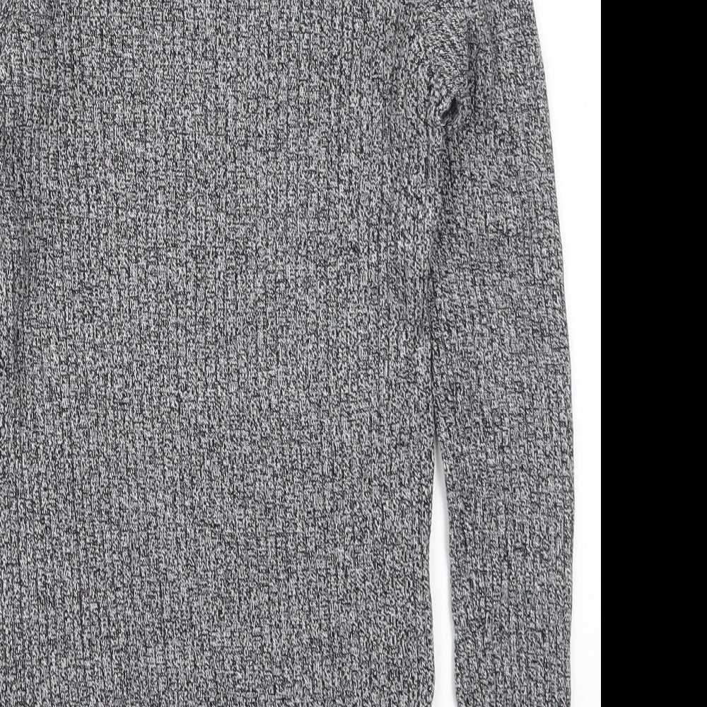 New Look Mens Grey  Knit Pullover Jumper Size XS