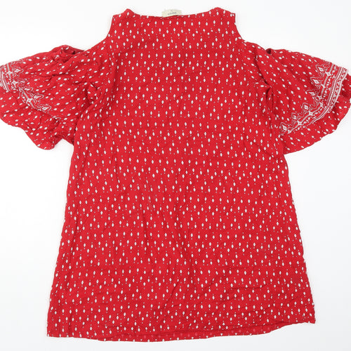 Papaya Womens Red Geometric  A-Line  Size 12
