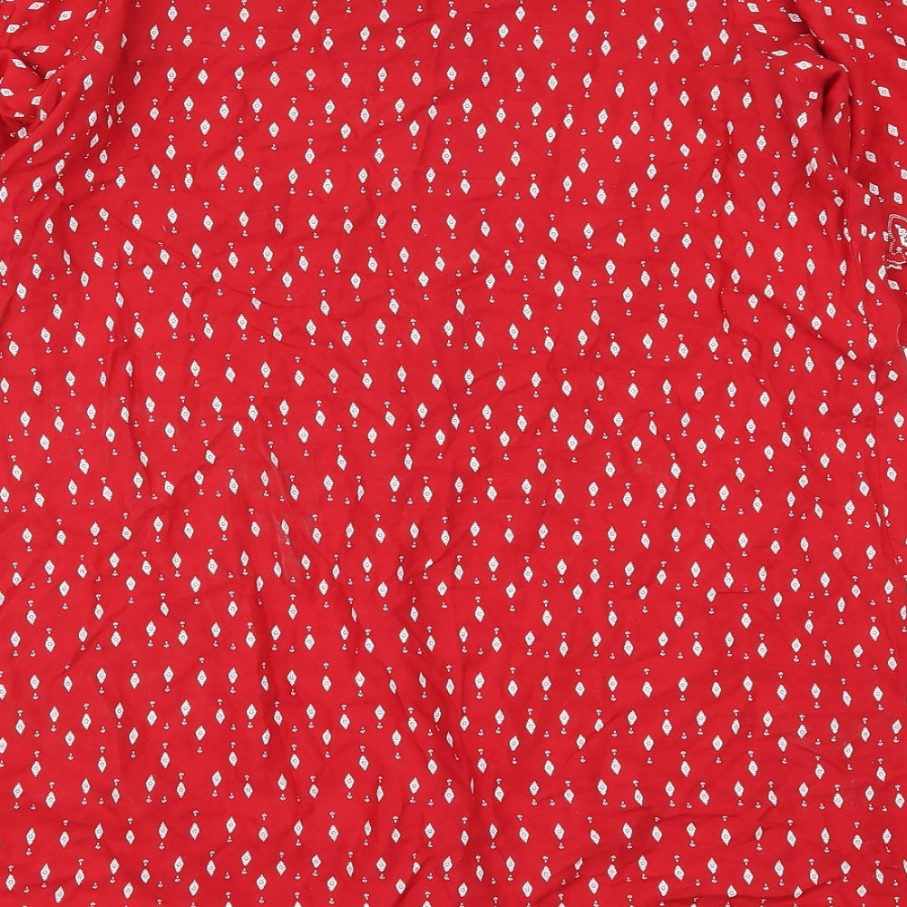 Papaya Womens Red Geometric  A-Line  Size 12