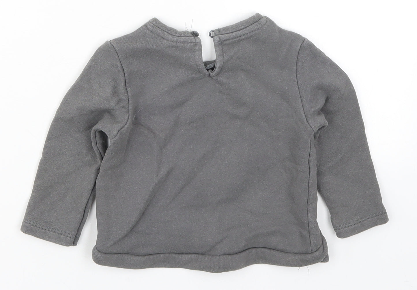 Zara Girls Grey   Basic T-Shirt Size 9-12 Months  - You Are My Sweet Heart