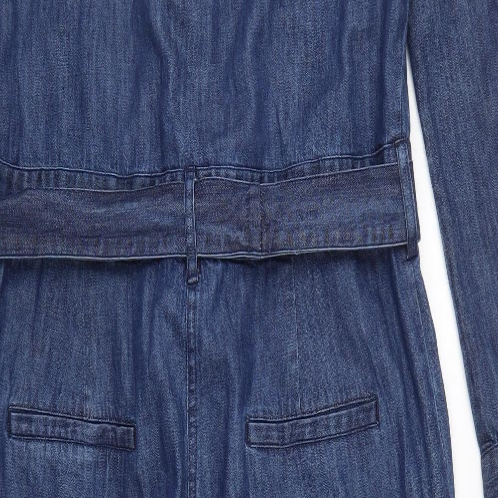 NEXT Womens Blue  Denim Jumpsuit One-Piece Size 14 L27 in