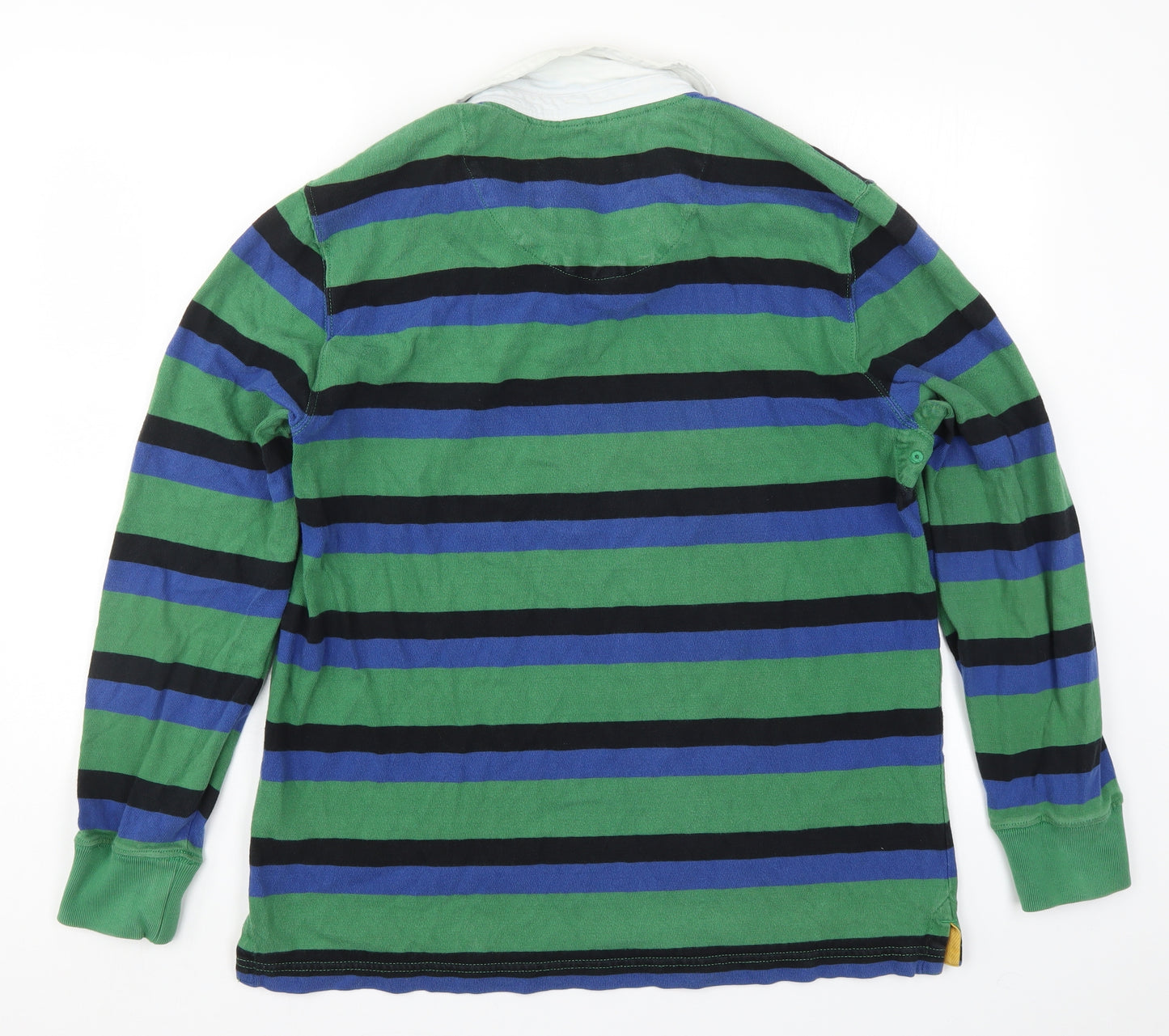 Jack Wills Mens Green Striped  Pullover Sweatshirt Size XL