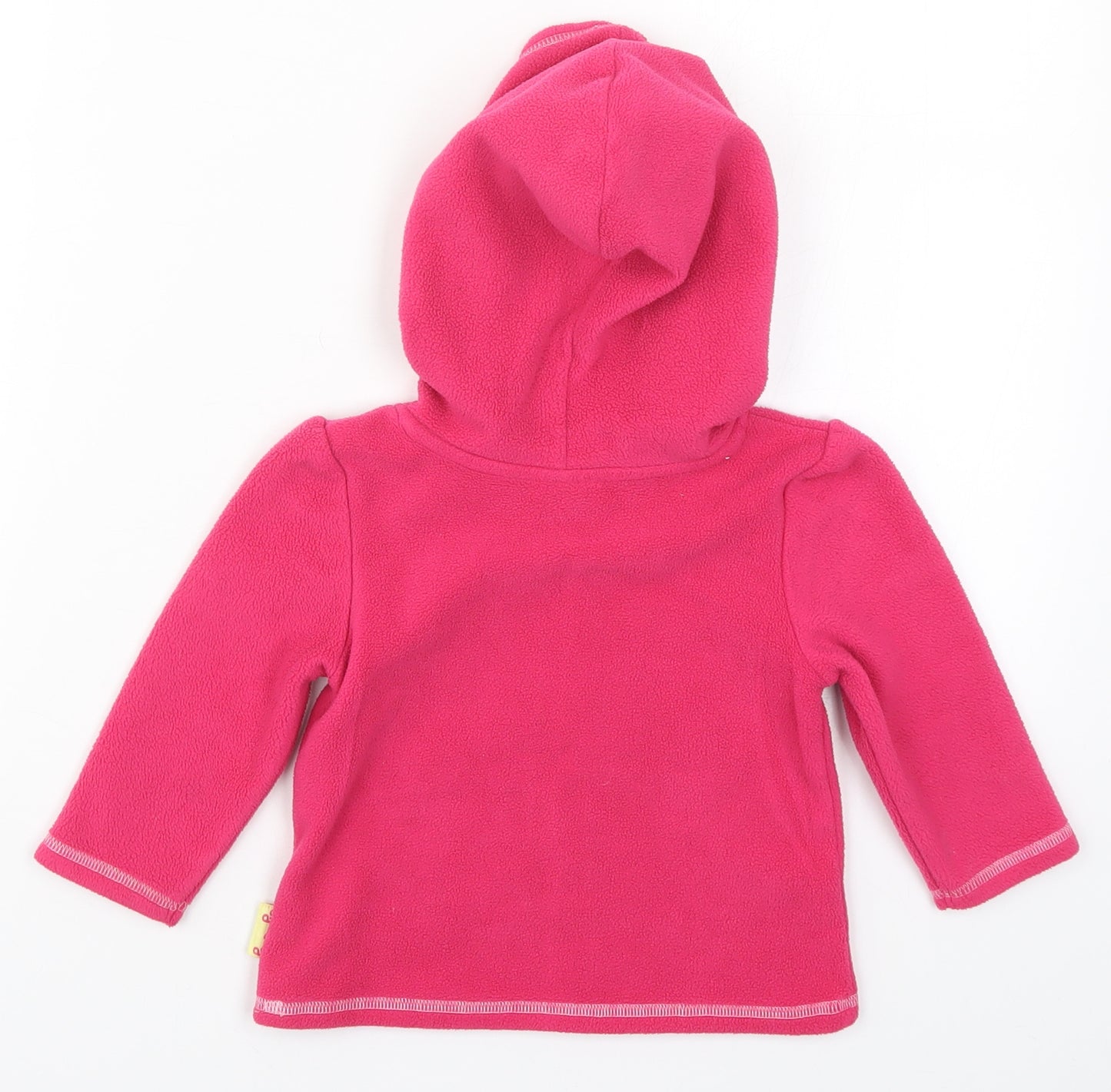 Preworn Girls Pink  Fleece Jacket  Size 12-18 Months  - Peppa Pig on Her Bike