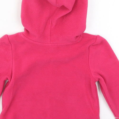 Preworn Girls Pink  Fleece Jacket  Size 12-18 Months  - Peppa Pig on Her Bike