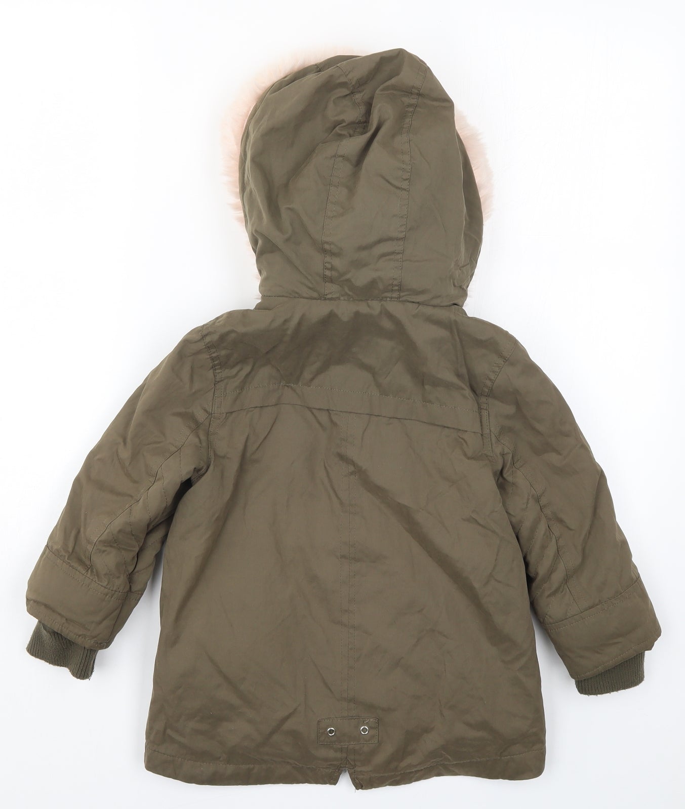 F&F Girls Green   Basic Coat Coat Size 4-5 Years